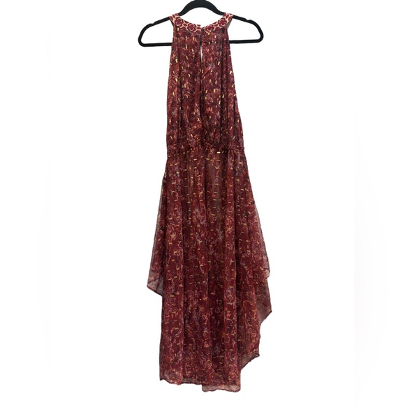 Free People RIA Maxi Dress/ Sleeveless Duster, Boho Sheer High Low Dress ☀️🌙☀️ - Picture 5 of 10